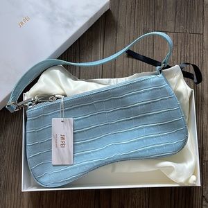 New! JW PEI Eva shoulder bag blue croc